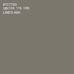 #7C776D - Limed Ash Color Image